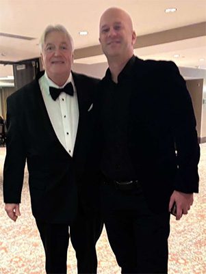 Michael with the fabulous Bass player: Zachary Michael from the awesome party band: Soul Turn